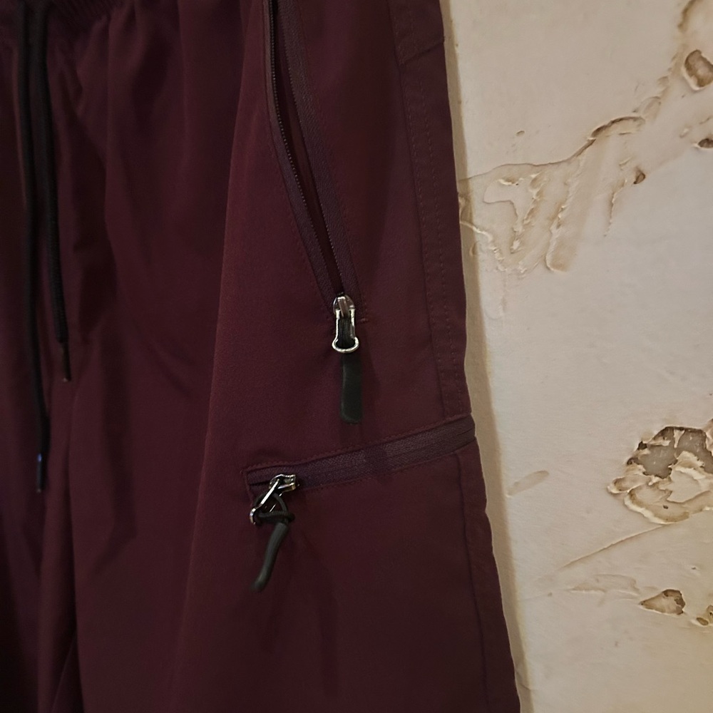 Santiny Wine-Colored Quick Dry Shorts | 9” Inseam | Lightweight & Comfy Medium - Picture 3 of 9